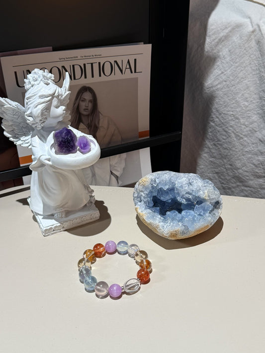 Dunhuang Desert Dream Gemstone Bracelet - Breathtaking murals of the Mogao Caves.