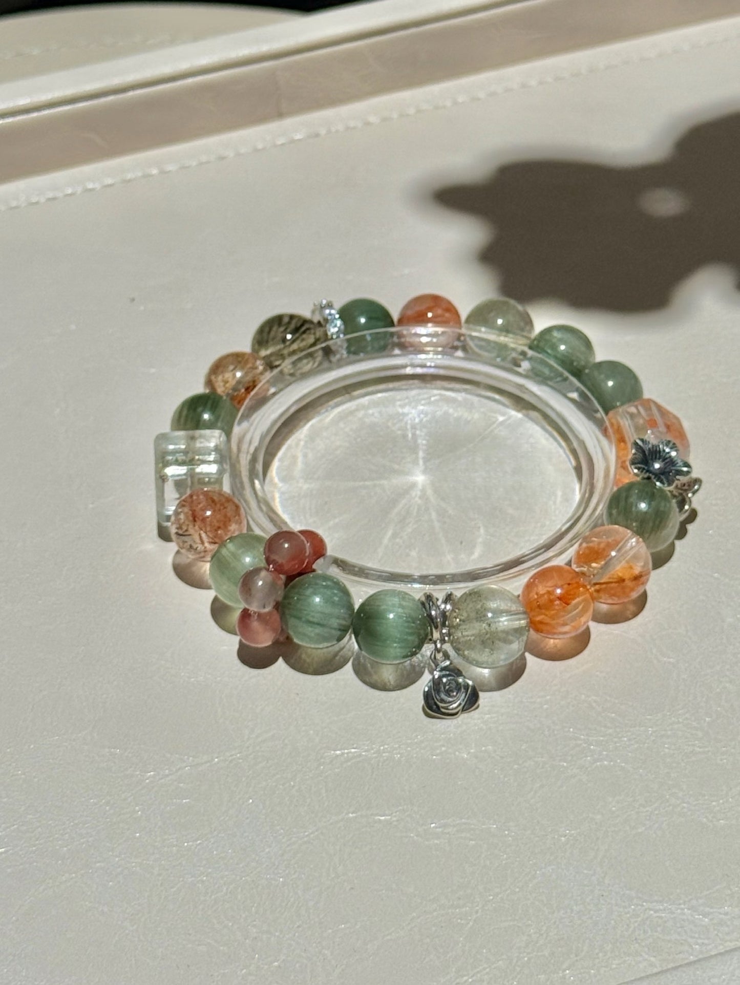 【Aura of Nature】Growth and Creativity Energy Crystal Bracelet|Wood to Fire Element