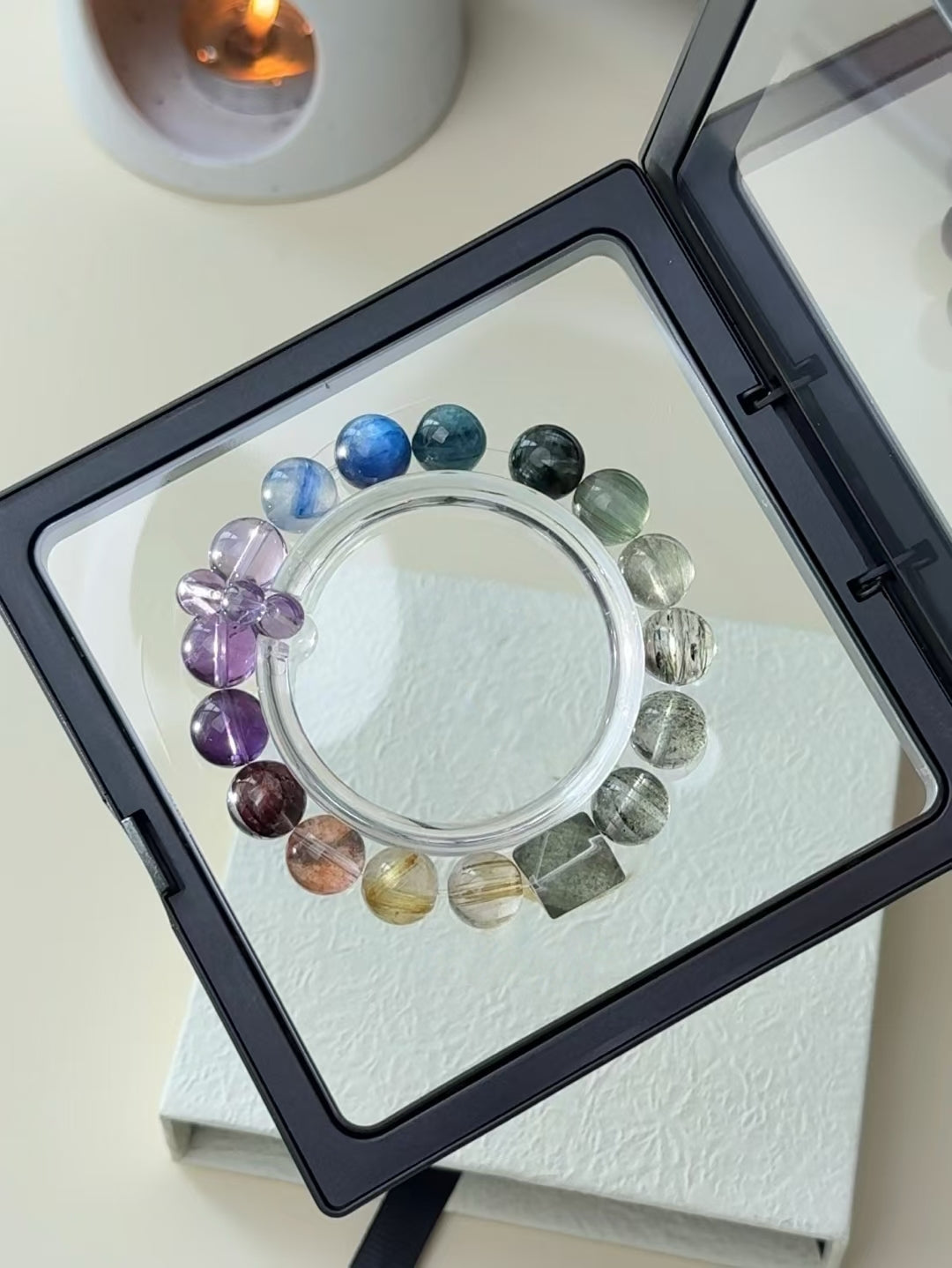 Duo Bao Rainbow Wave Gemstone Bracelet - Multi Power for Day to Night