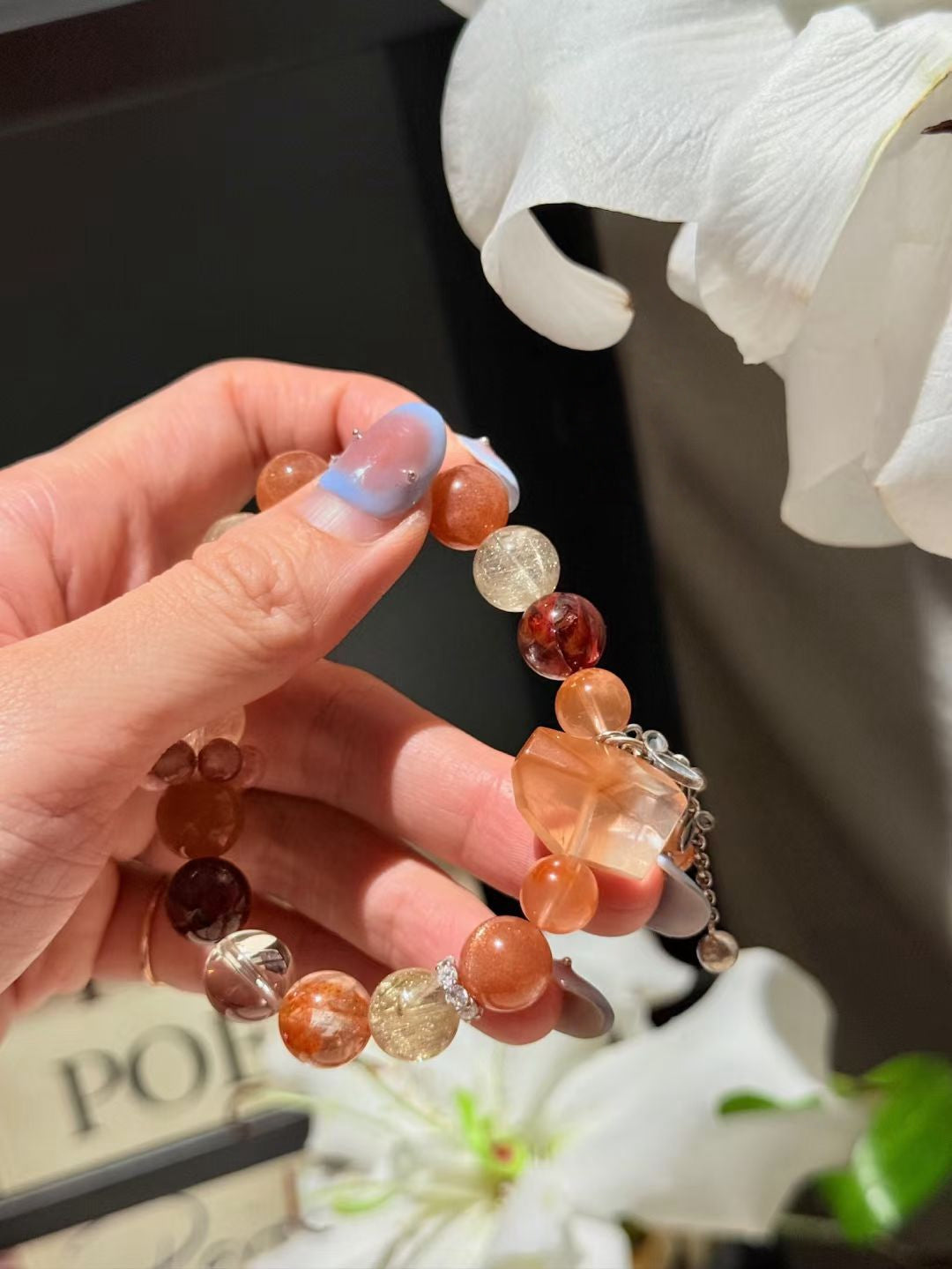 Sunrise Ignition Bracelet — Golden Sunstone & Red Aventurine for New Beginnings