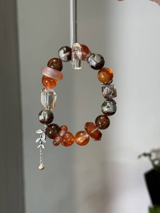 Fire Element Ignition Bracelet- Red Crystal Trio for Courage and Passion