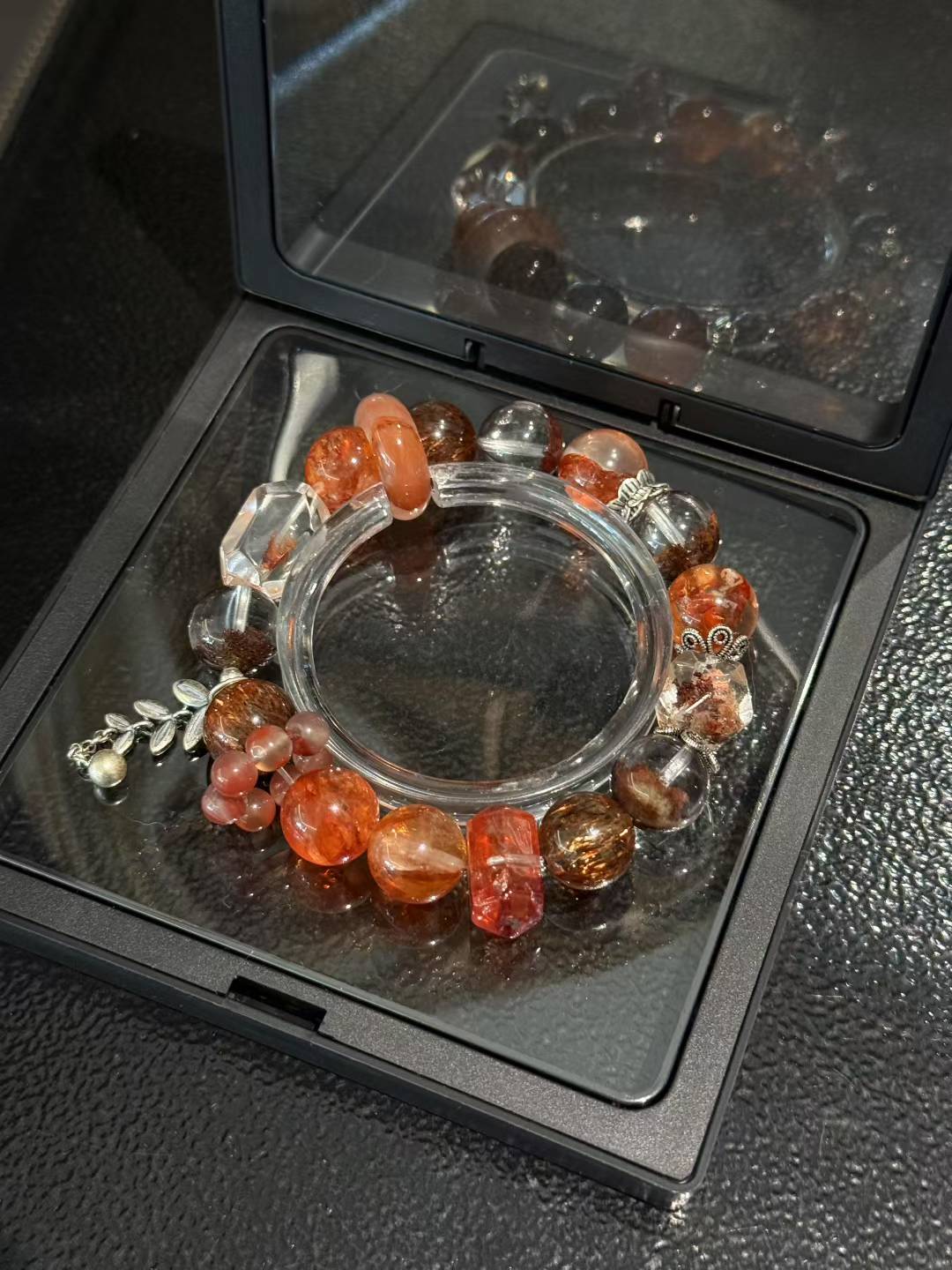 Fire Element Ignition Bracelet- Red Crystal Trio for Courage and Passion