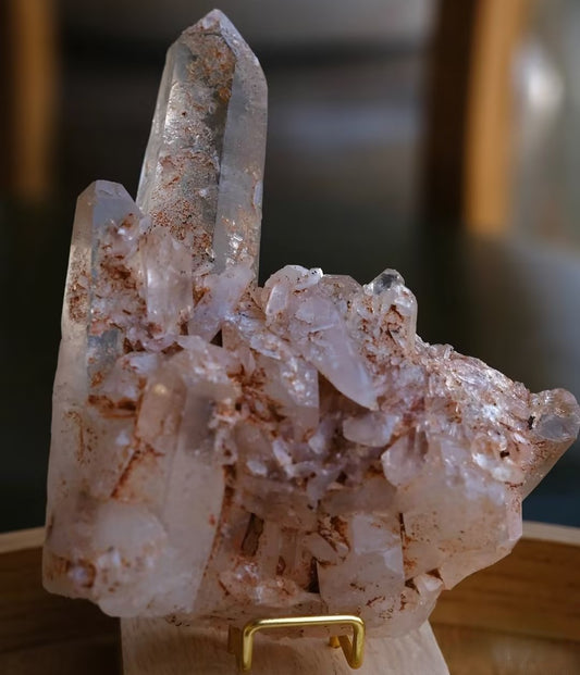 SpaceTime Mineral Balance⢠Natural Red Mud Crystal Cluster