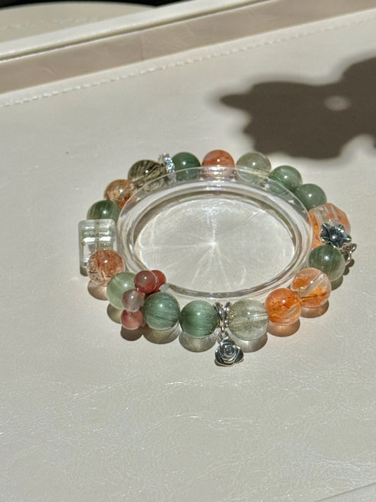 Aura of Nature Bracelet: Wear the Serenity of the Forest and the Vitality of Fire on Your Wrist