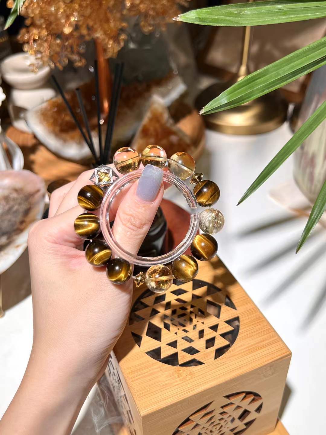 Earth Element | Citrine, Golden Tiger’s Eye & Rutilated Quartz Wealth Bracelet