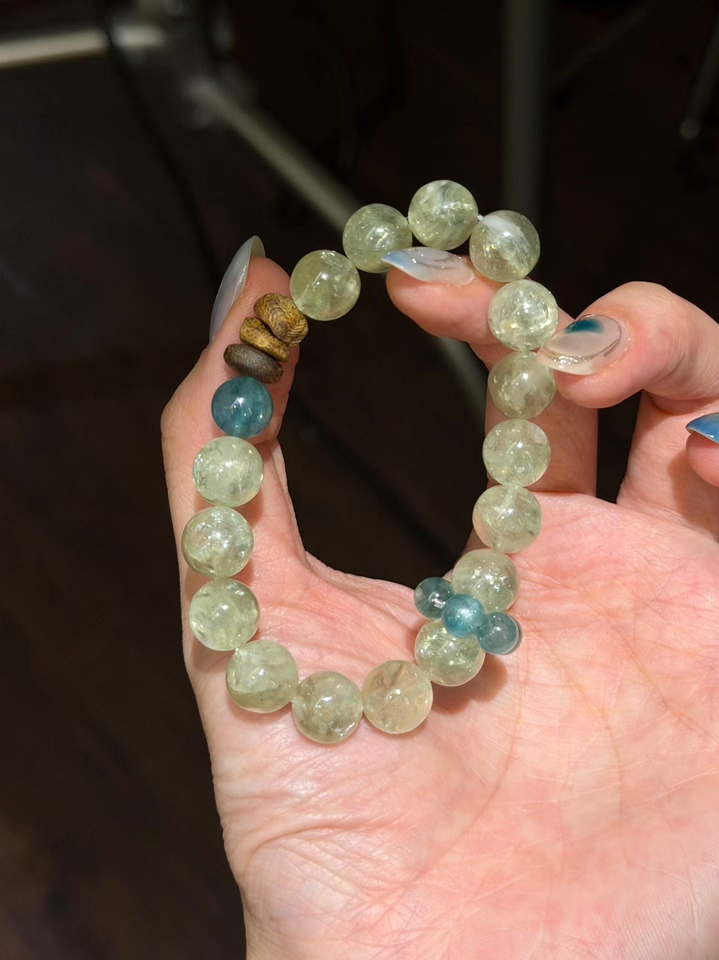 Wood Element | Natural Green Fuchsite & Green Apatite Bead Bracelet for Growth, Abundance & Deep Heart Chakra Healing