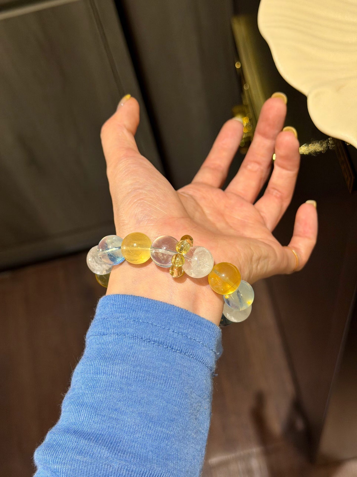 Clear Energy Alignment Crystal Bracelet for Dreamers, Creators & Goal-Getters