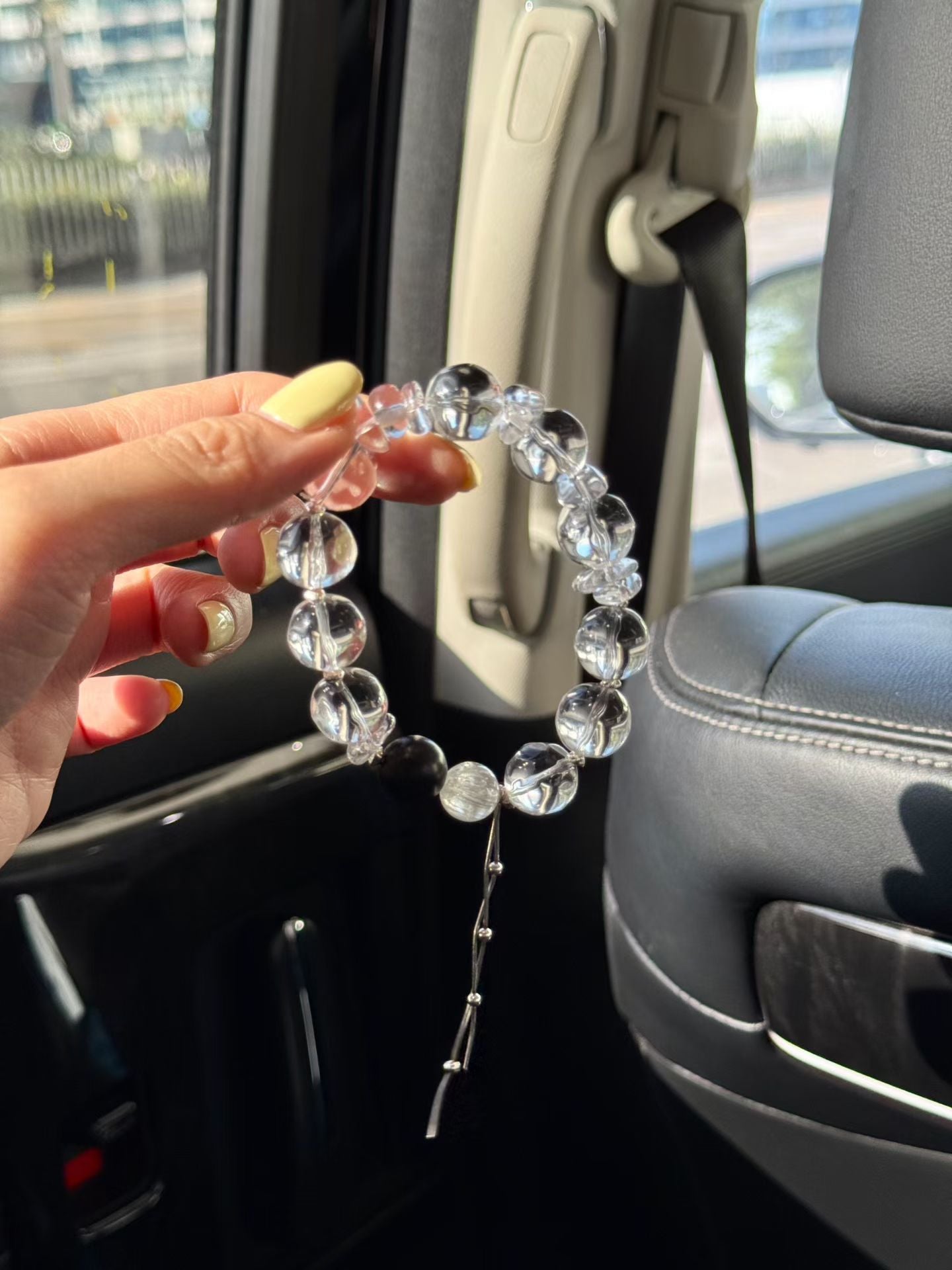 Water Element | Zen Serenity Bracelet: Clear Quartz, Sandalwood & Kunzite