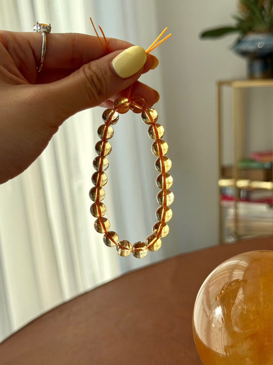 Earth Element | Natural Brazilian Citrine Bracelet for Abundance