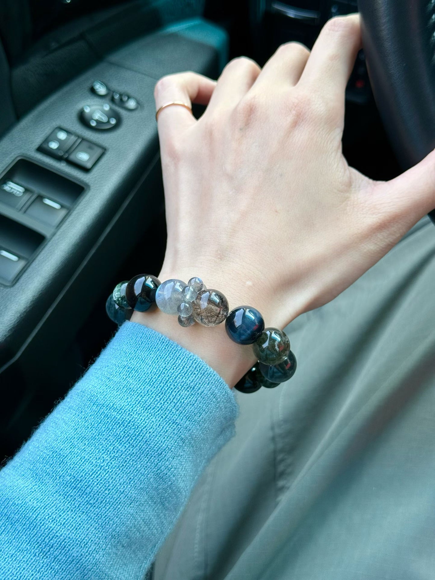 "Energy Armor" Bracelet | Wood & Water Element for Success