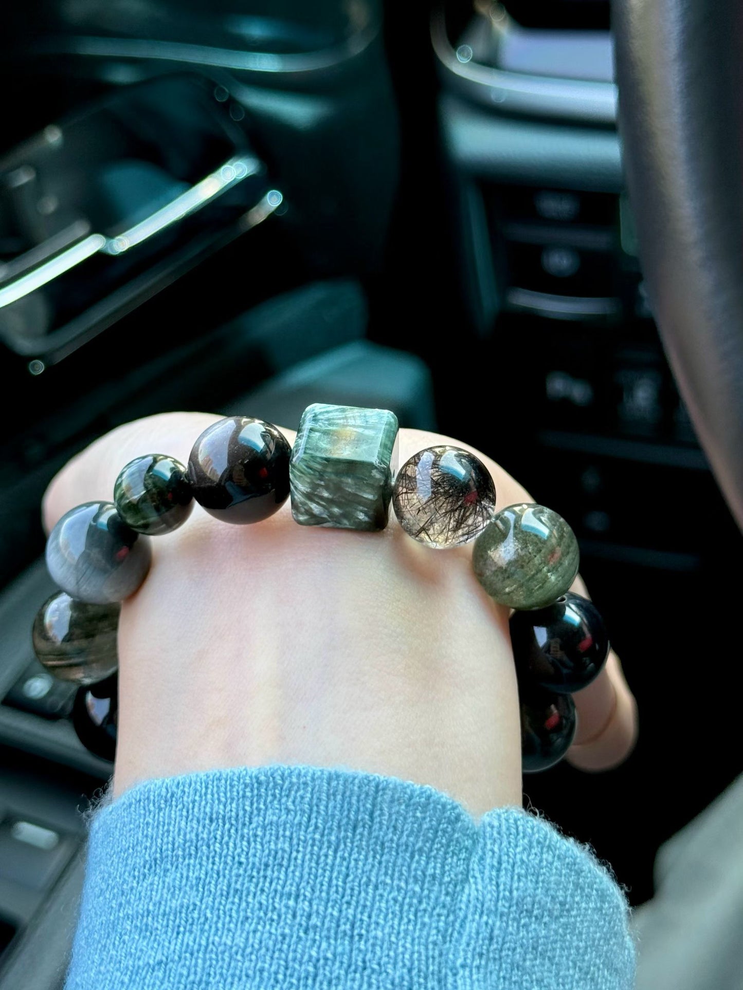 "Energy Armor" Bracelet | Wood & Water Element for Success