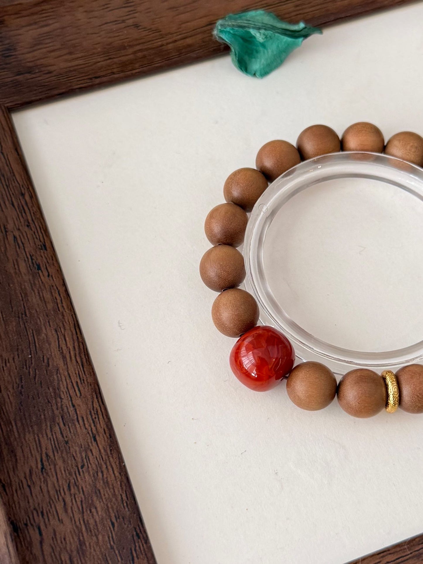 Mother’s Day Special | Zen Healing Sandalwood & Red Agate Serenity Bracelet