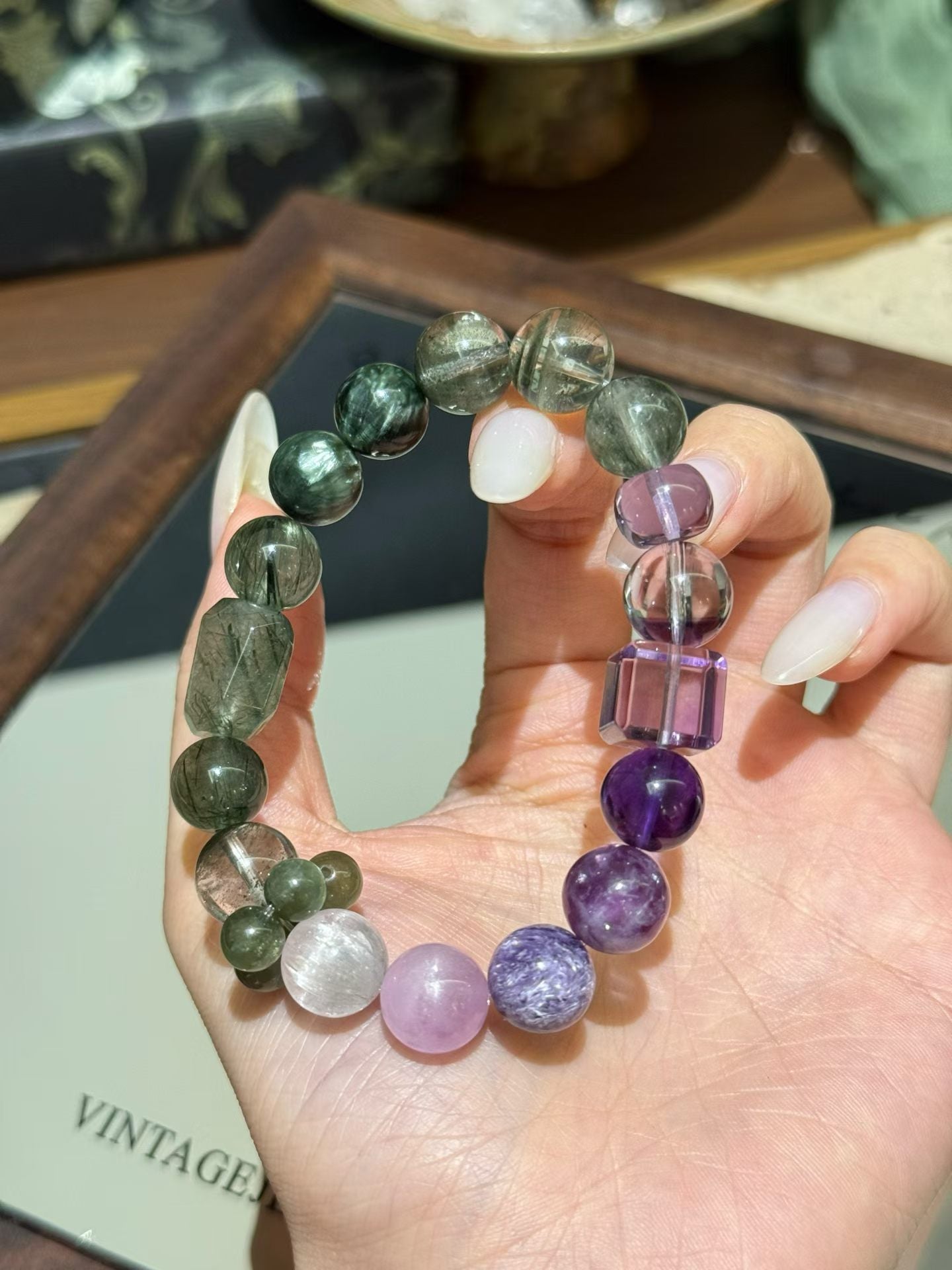 The High-Vibe Transformation Bracelet | Lavender & Forest Energy Synergy for Intuition, Leadership & Emotional Healing