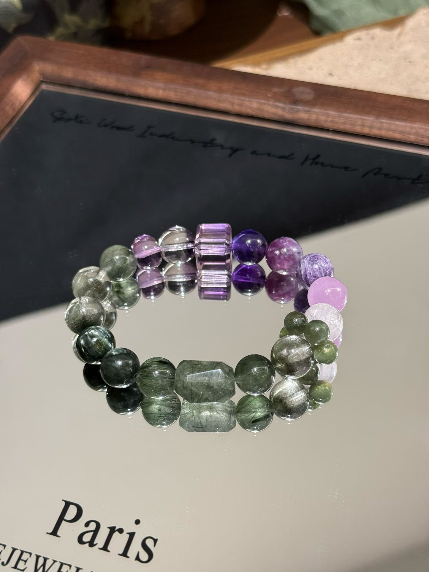 The High-Vibe Transformation Bracelet | Lavender & Forest Energy Synergy for Intuition, Leadership & Emotional Healing