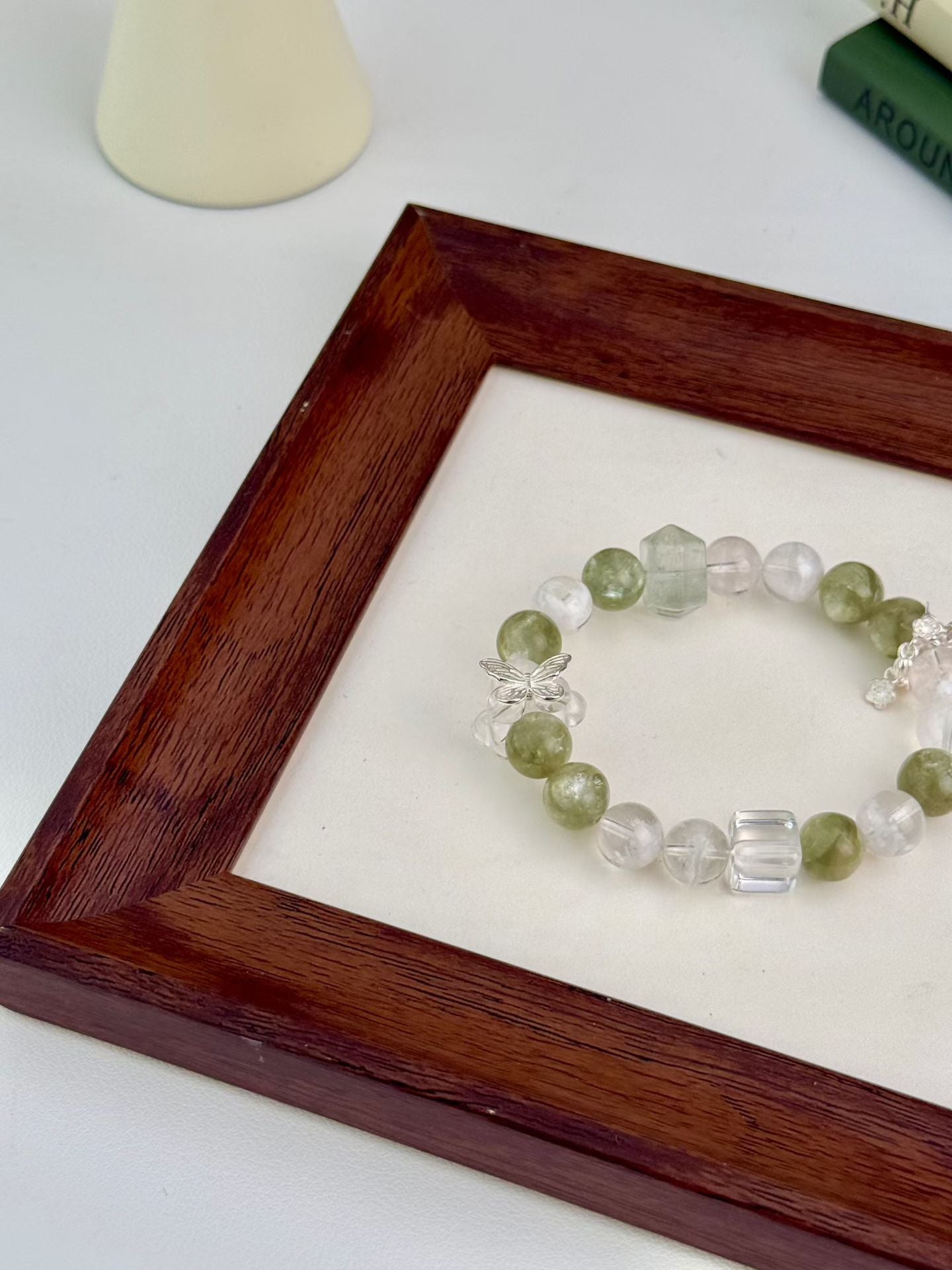 Wealth & Vitality | Green Phantom & Snowflake Quartz Healing Bracelet