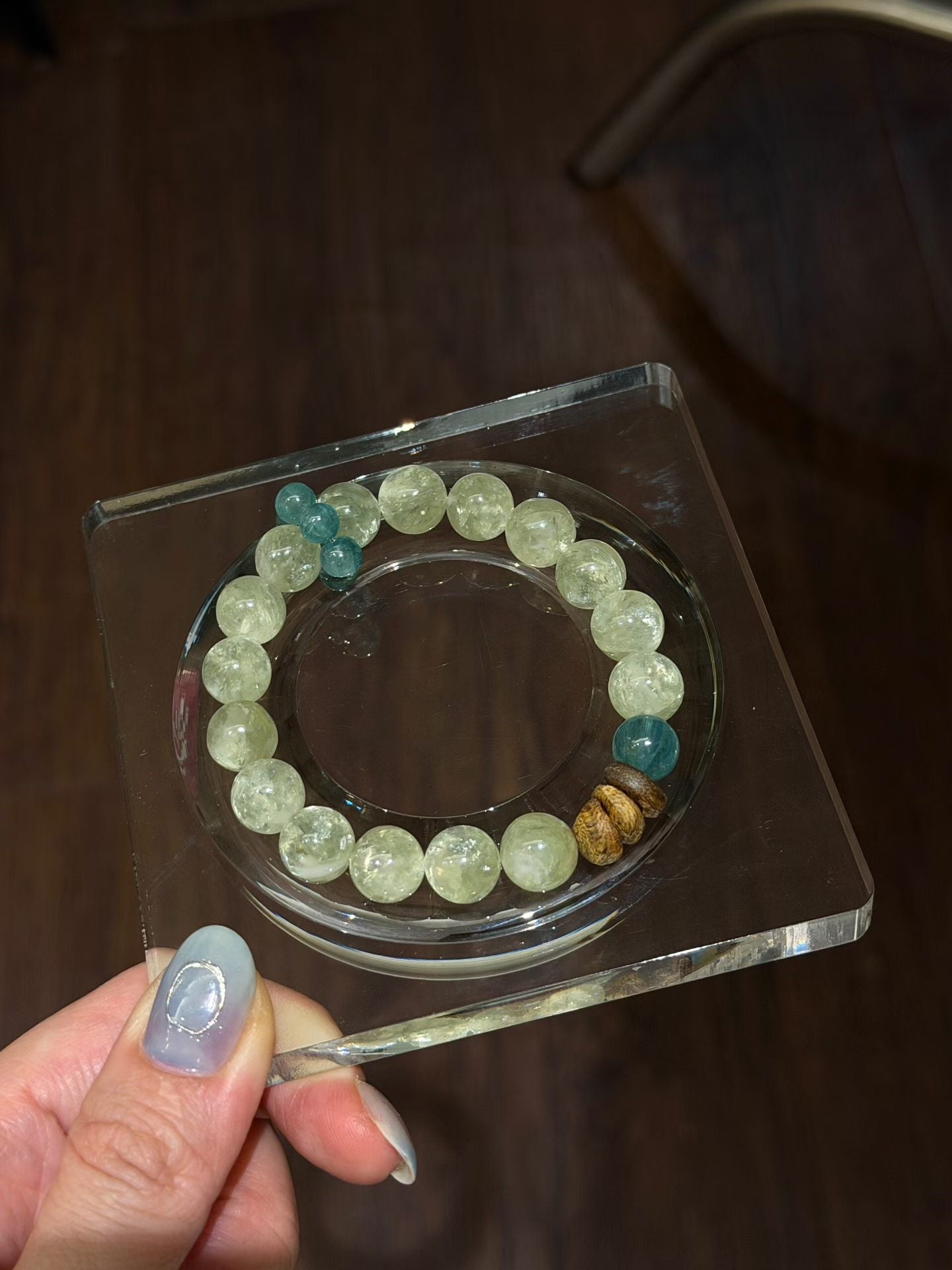 Wood Element | Natural Green Fuchsite & Green Apatite Bead Bracelet for Growth, Abundance & Deep Heart Chakra Healing