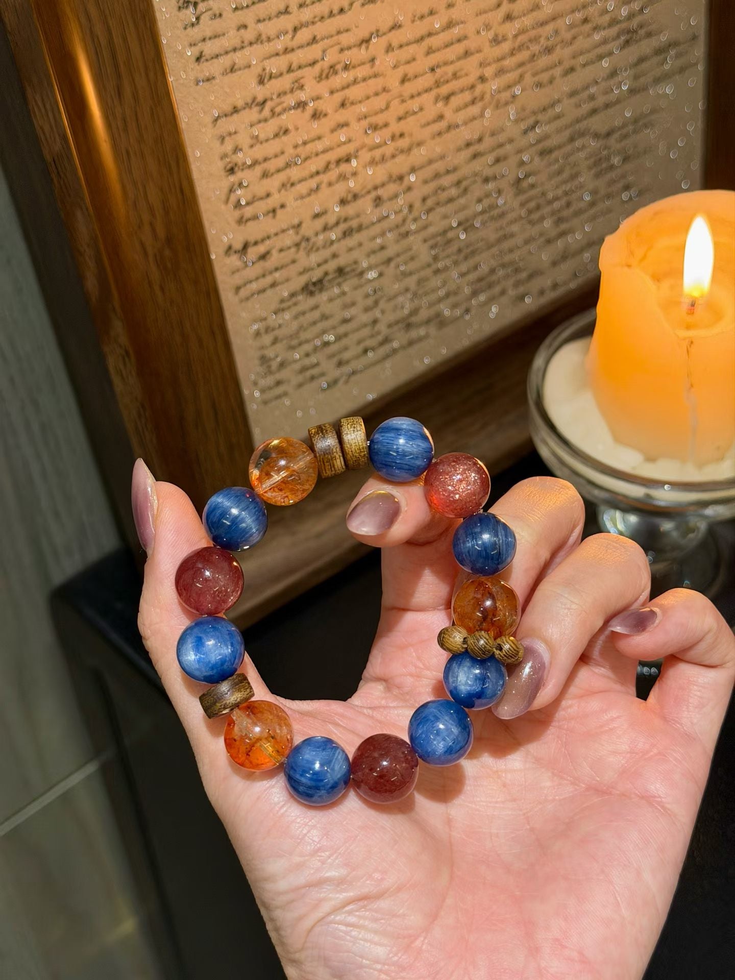 Strawberry Quartz, Red Fire Quartz & Blue Kyanite for Emotional Renewal, Confidence, and True Self-Expression