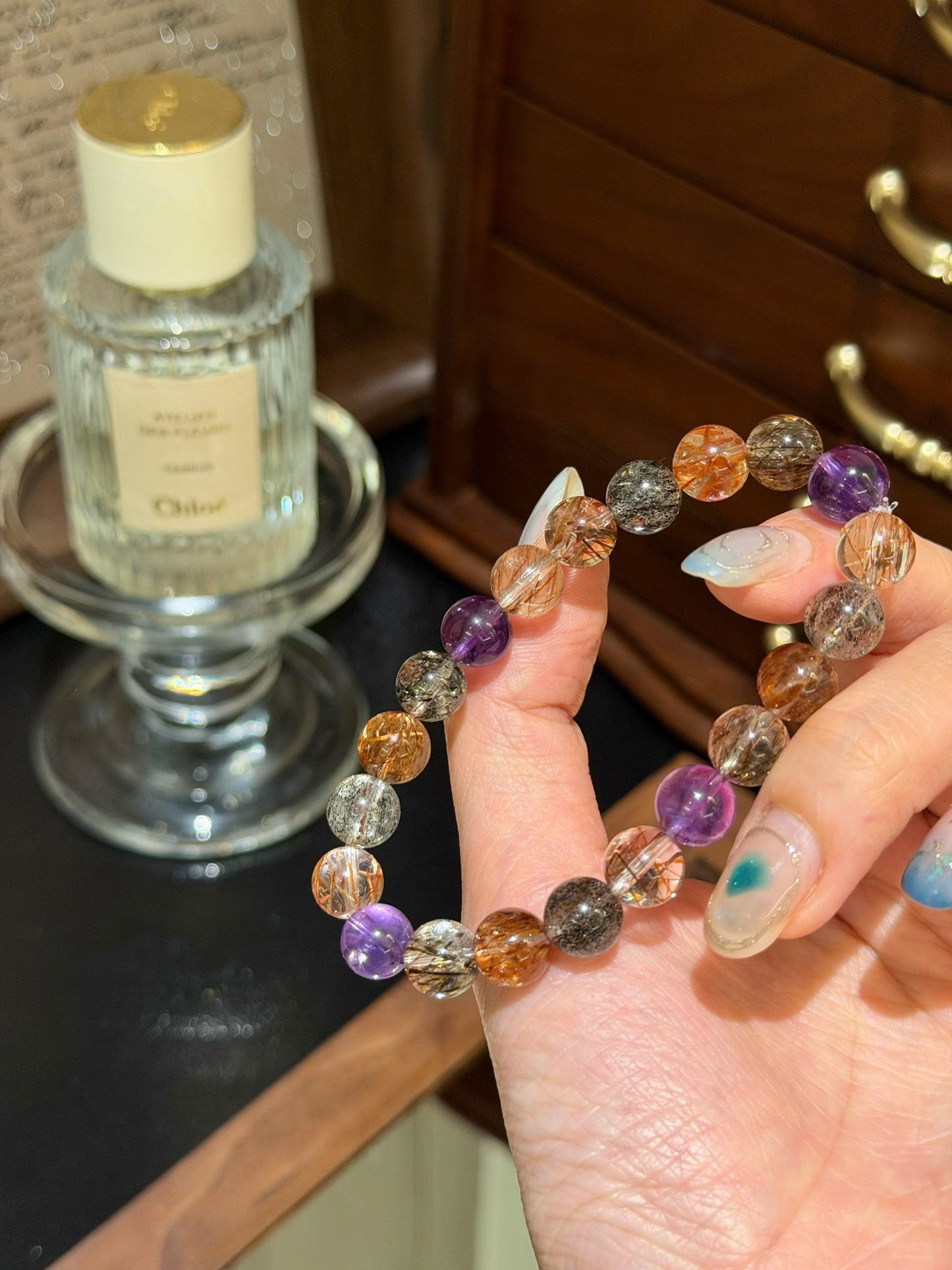 Amethyst & Black Rutilated Quartz for Energy, Protection & Focus