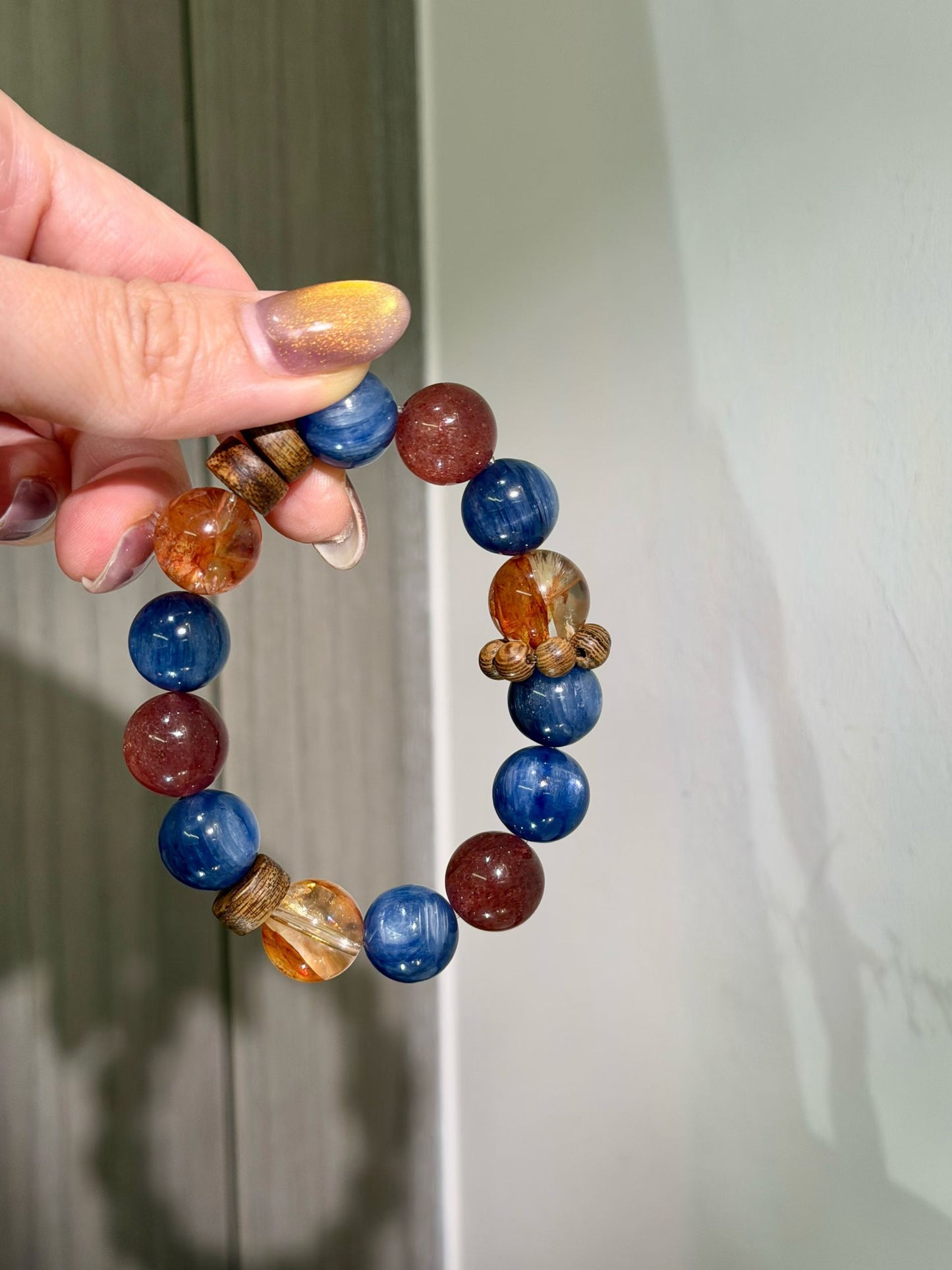 Strawberry Quartz, Red Fire Quartz & Blue Kyanite for Emotional Renewal, Confidence, and True Self-Expression
