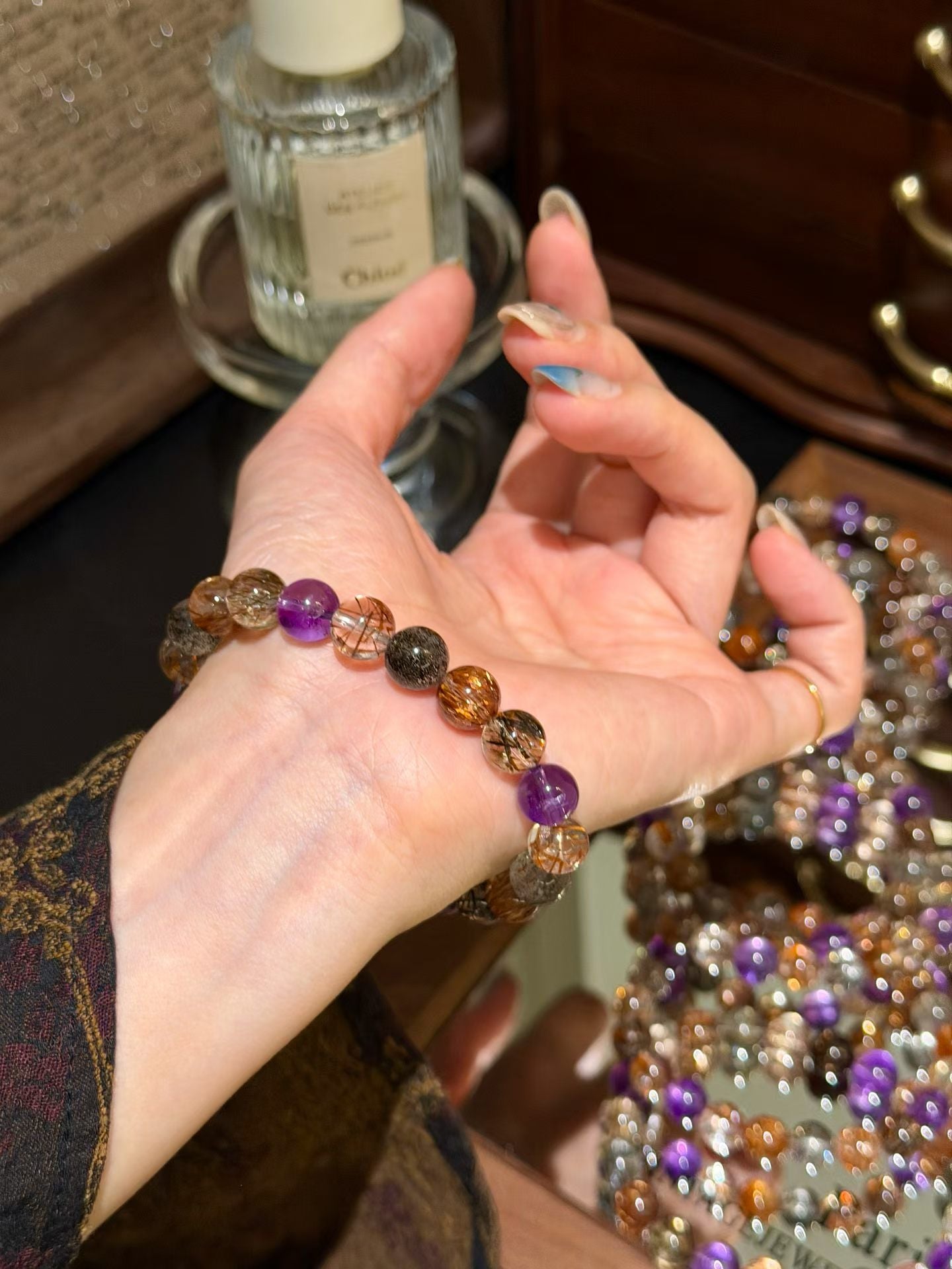 Amethyst & Black Rutilated Quartz for Energy, Protection & Focus