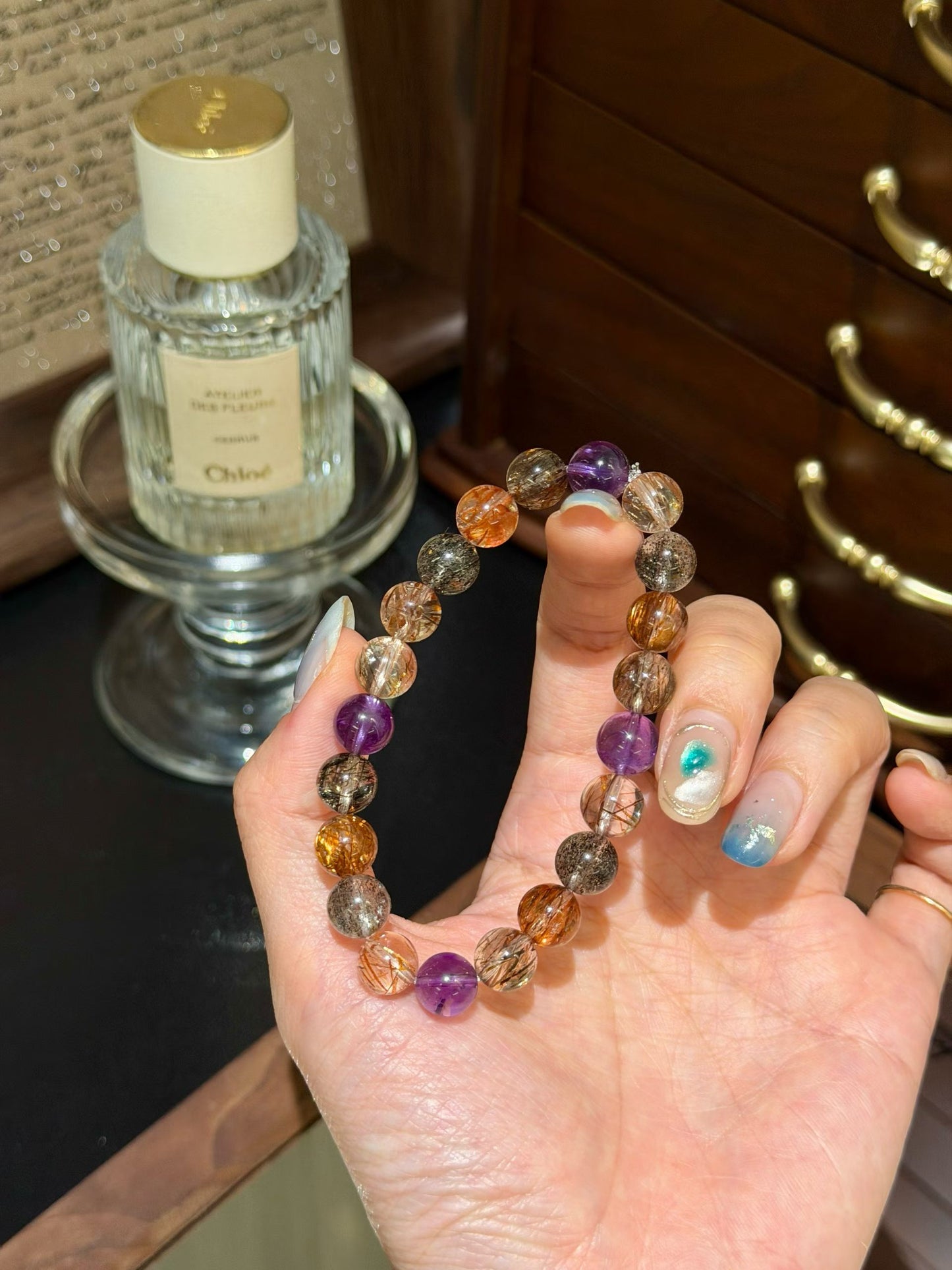 Amethyst & Black Rutilated Quartz for Energy, Protection & Focus