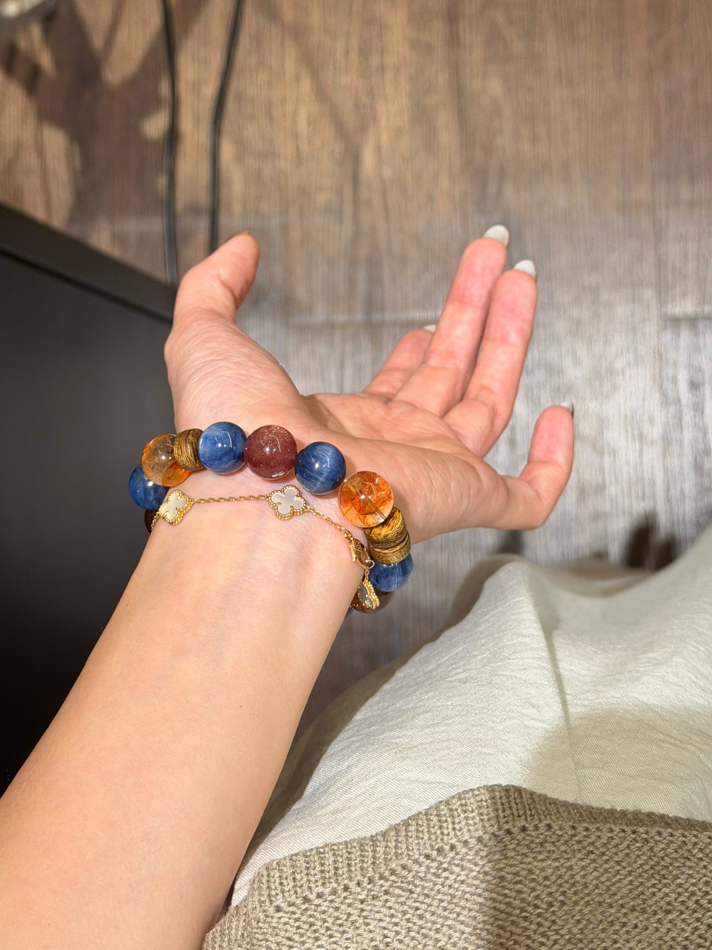 Strawberry Quartz, Red Fire Quartz & Blue Kyanite for Emotional Renewal, Confidence, and True Self-Expression