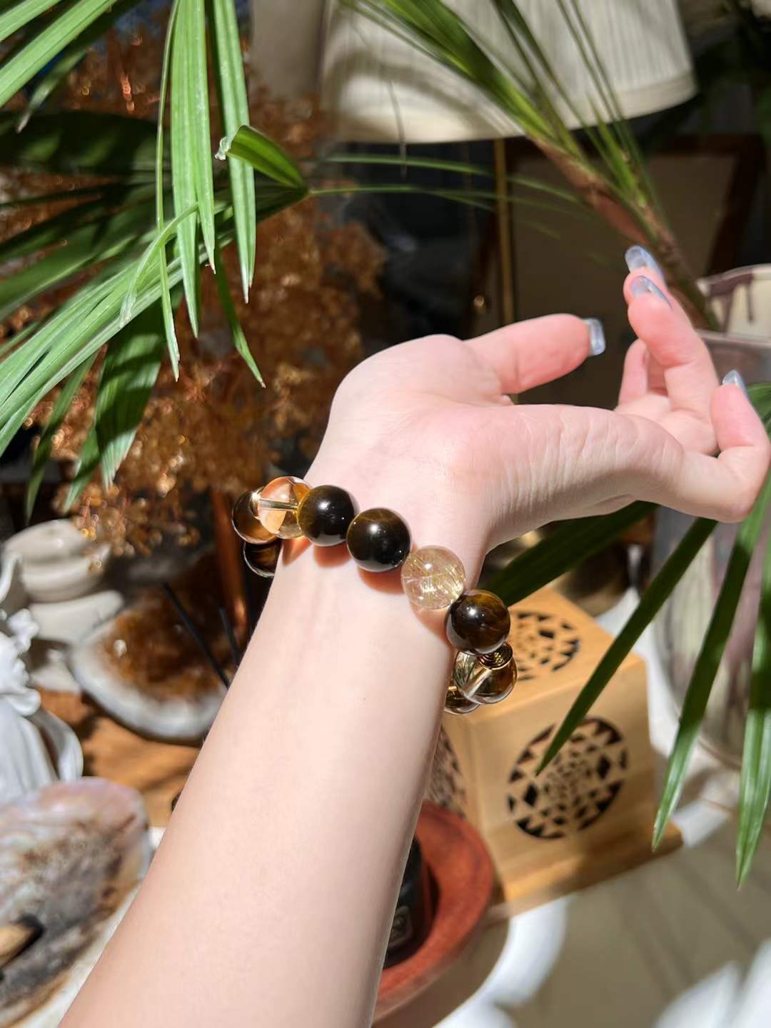 Earth Element | Citrine, Golden Tiger’s Eye & Rutilated Quartz Wealth Bracelet