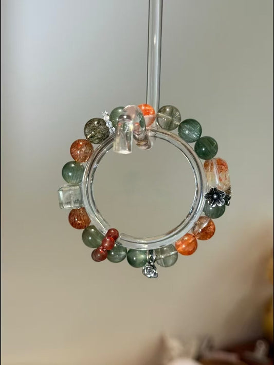 【Aura of Nature】Growth and Creativity Energy Crystal Bracelet|Wood to Fire Element