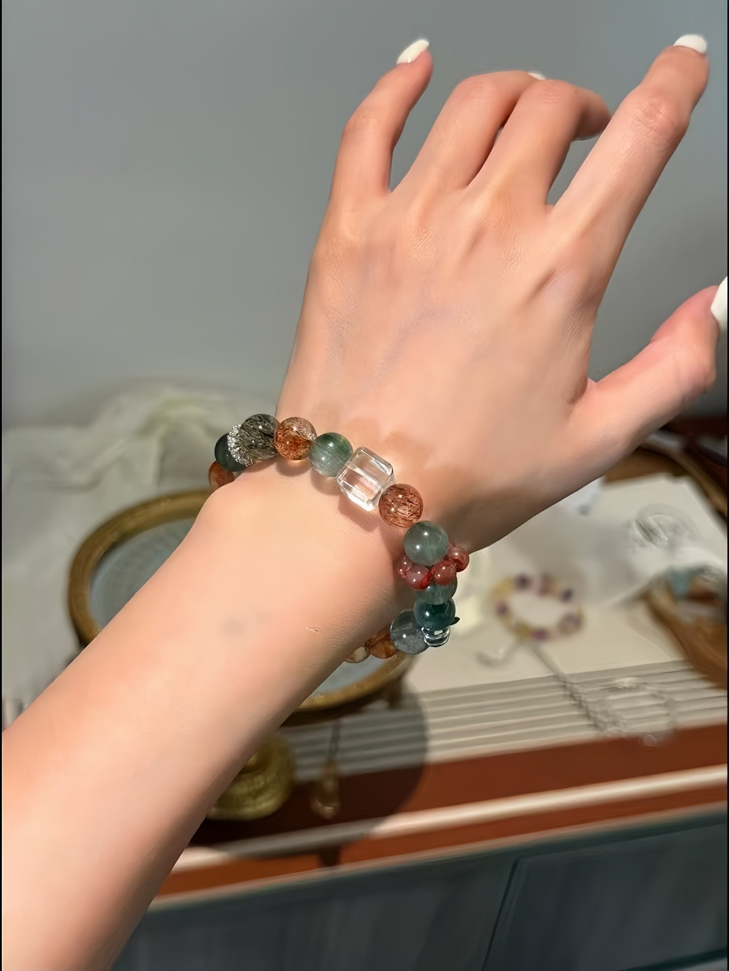 【Aura of Nature】Growth and Creativity Energy Crystal Bracelet|Wood to Fire Element