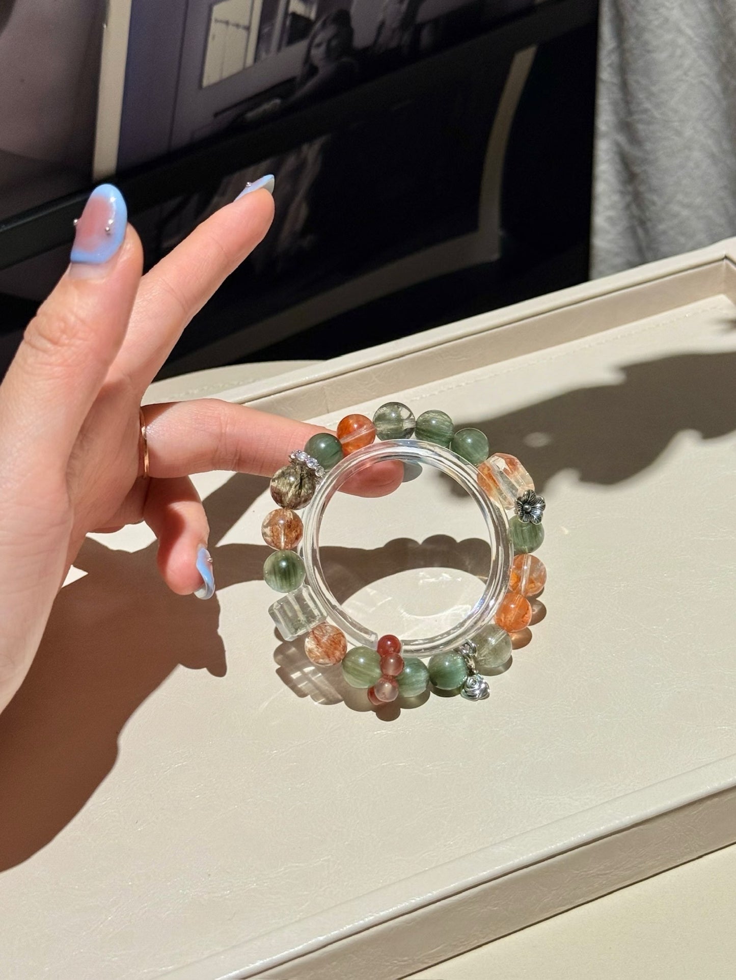 【Aura of Nature】Growth and Creativity Energy Crystal Bracelet|Wood to Fire Element