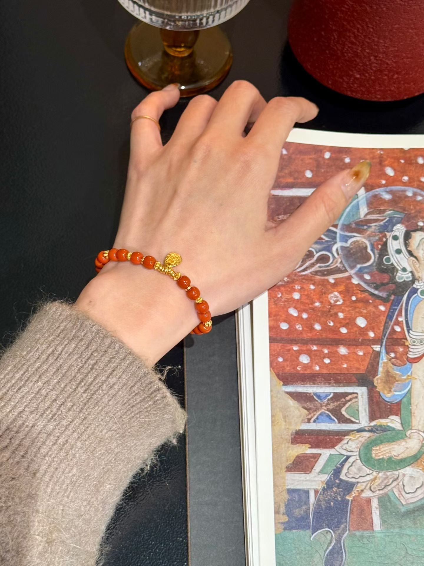 Fire Element | Year of the Horse Limited Edition: Southern Red Agate Bracelet with S925 Silver Horse Charm