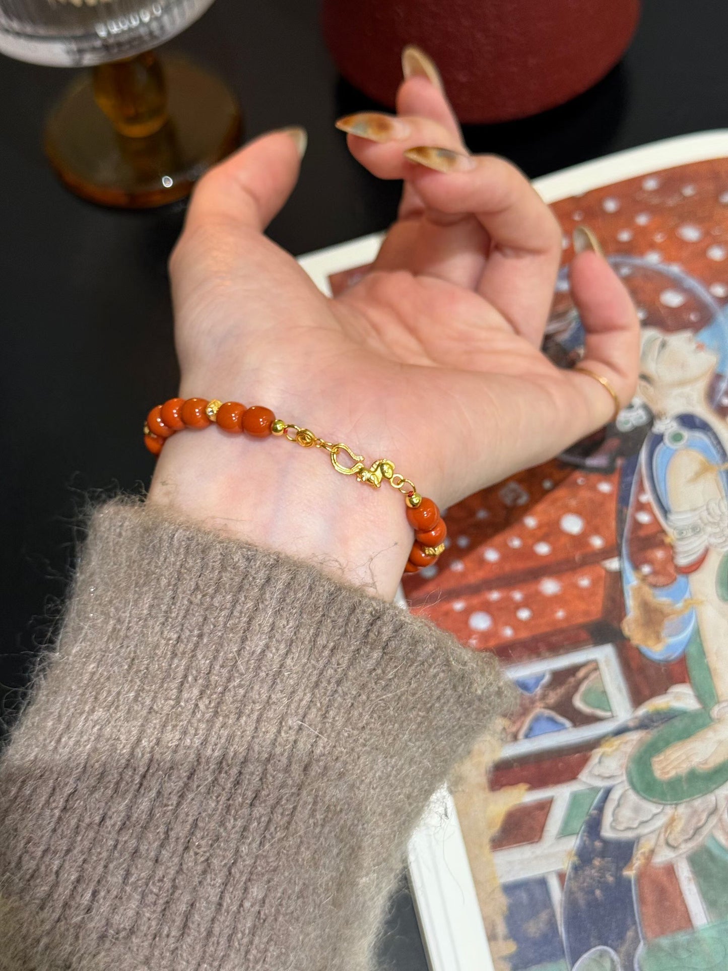 Fire Element | Year of the Horse Limited Edition: Southern Red Agate Bracelet with S925 Silver Horse Charm