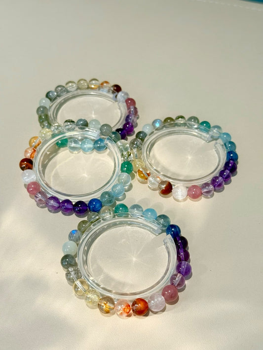 Duo Bao Rainbow Gemstone Bracelet - Prism Chakra